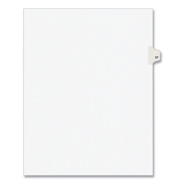 Avery® Preprinted Legal Exhibit Side Tab Index Dividers, Avery Style, 10-tab, 57, 11 X 8.5, White, 25-pack, (1057) freeshipping - TVN Wholesale